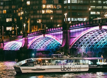 Uber Boat by Thames Clippers in East London
